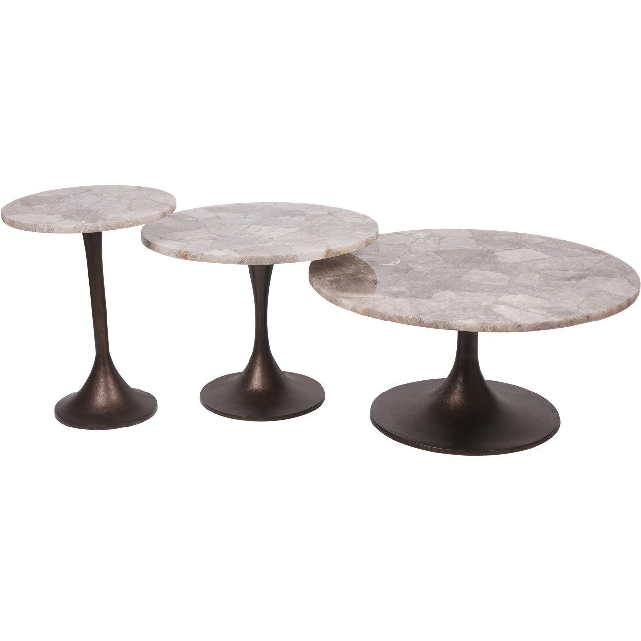 Bosworth Smokey Quartz Side Table- 42cm/ 60cm/