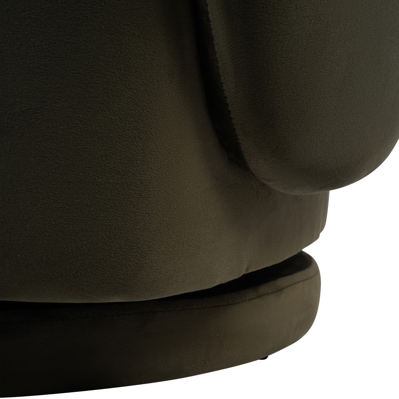 Bingham Upholstered Swivel Chair Velvet Green/ Caramel/ Pink