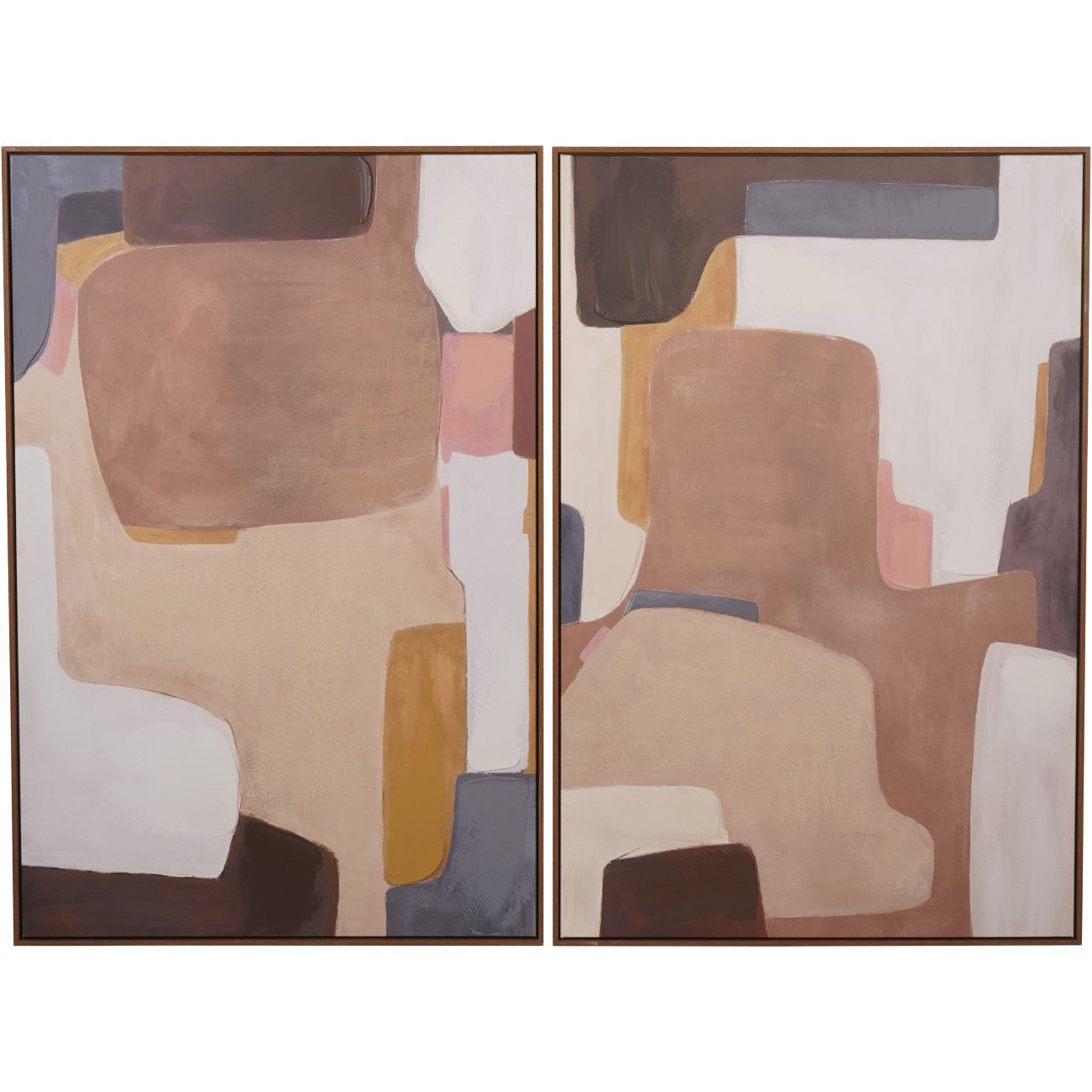 Modern Abstract Wall Art Set of Two