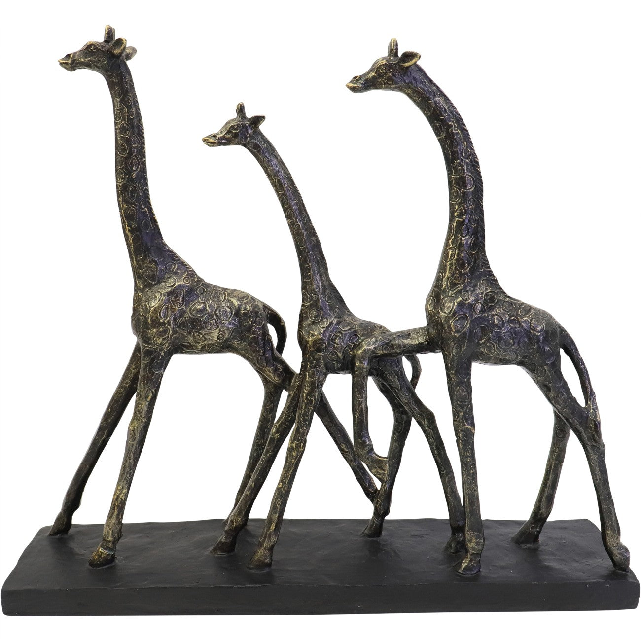 Family Of Three Giraffes Sculpture