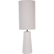 Tivoli Ceramic Table Lamp White with Shade - Small/Large