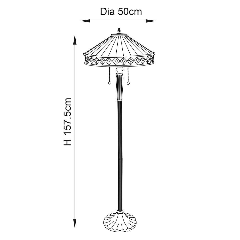 Gresham Floor Lamp E27