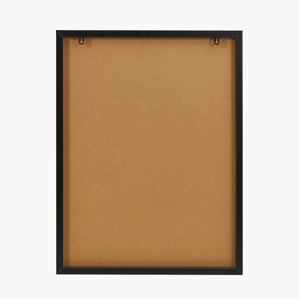 Art Deco Print with Linear Gold Detail and Black Frame