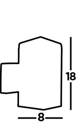 INDIA 32LT LED OUTDOOR WALL LIGHT SATIN SILVER, IP44