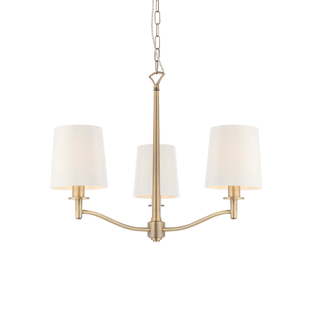 Della 3/5Lt Multi-Arm Pendant - Antique Brass / Bright Nickel