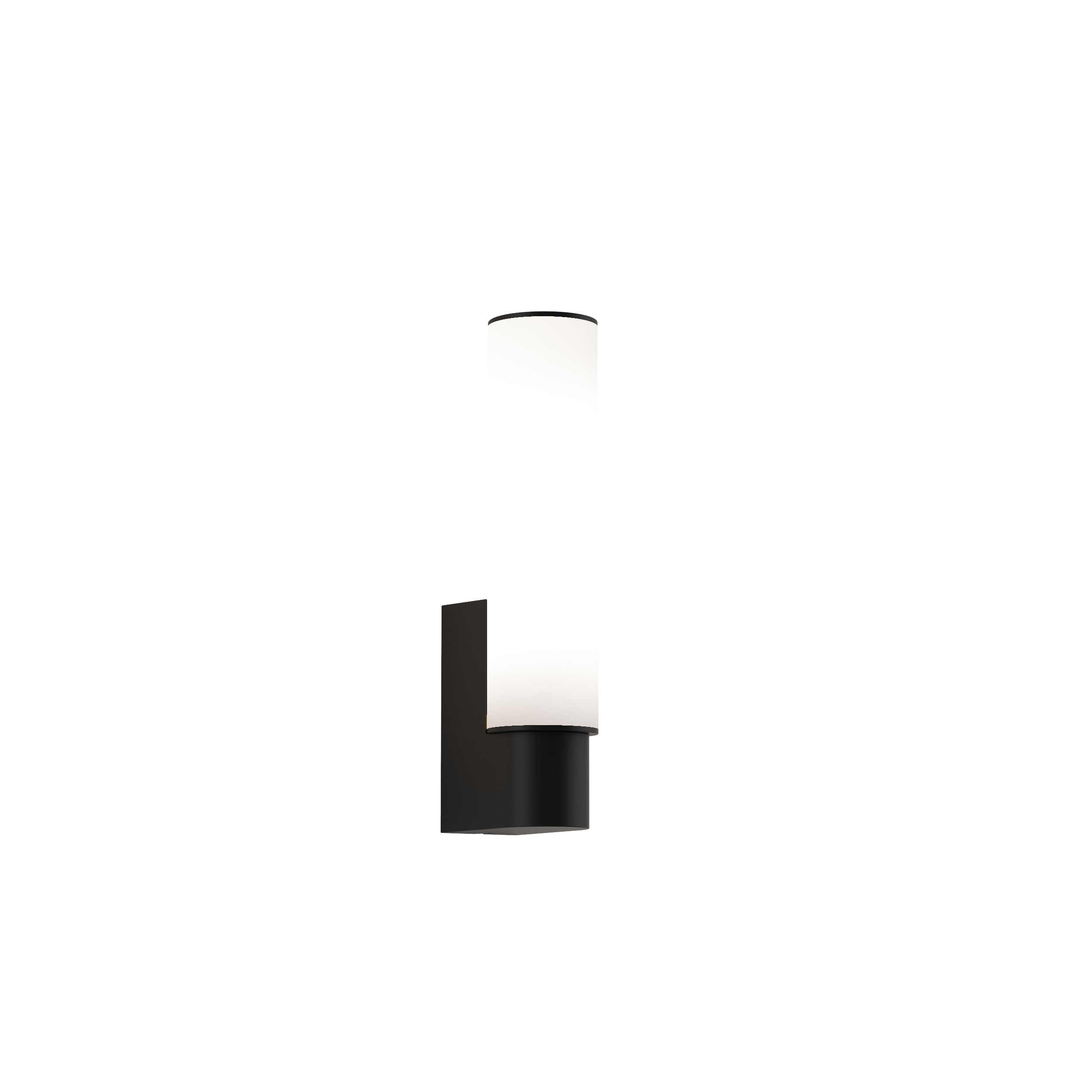 Kyoto LED Bathroom Wall Light- Matt Black/ Polished Chrome