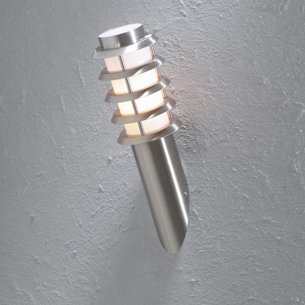 Trento Wall Light E27 IP44 - Stainless Steel