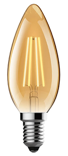 E14 Amber Candle Bulb - 1800K/2200K