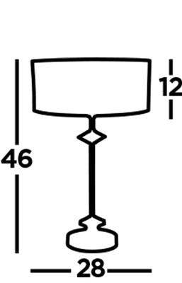 Ontario Table Lamp - Chrome