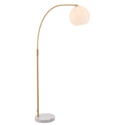 Lumora Floor Lamp - White Grey Base/Black Base E27