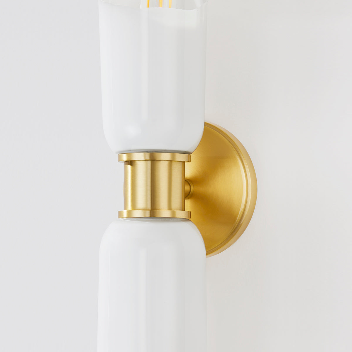 Wasson 2Lt Wall Sconce - Nickel/Brass