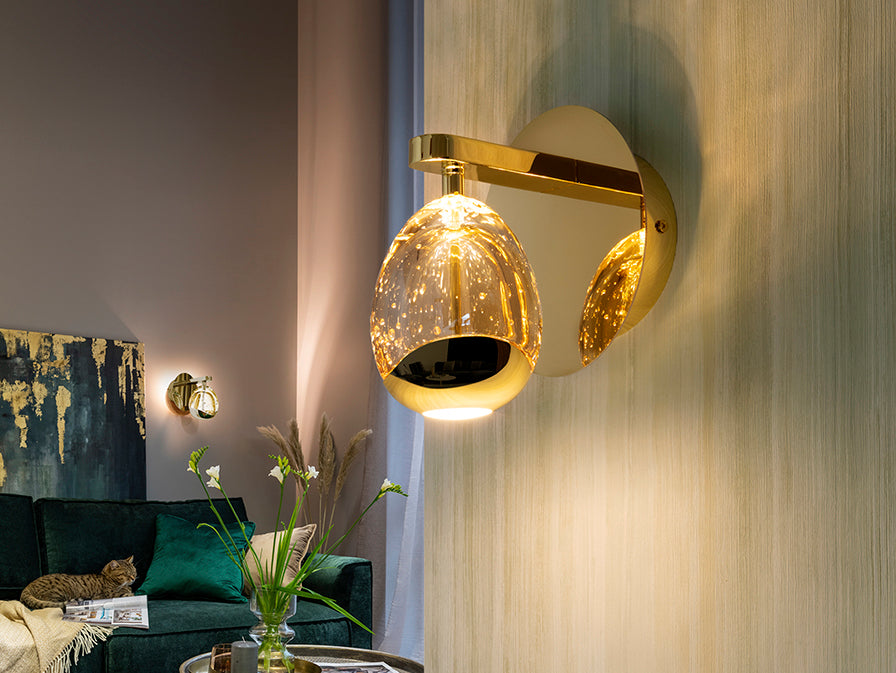 Rocio Wall Light-  Chrome/ Gold