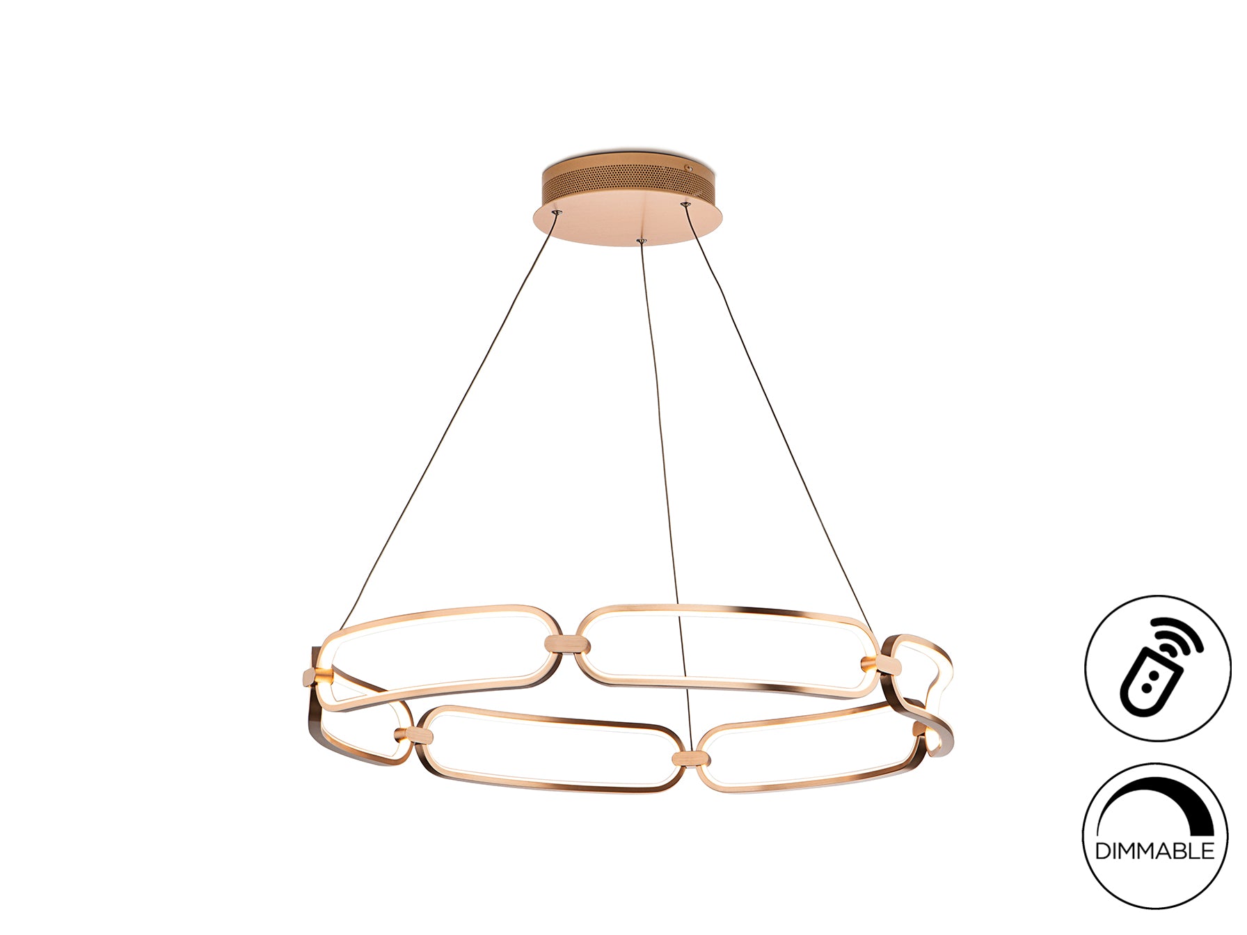 Colette LED Ceiling Light- Rose Gold Finish