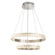Seline 2Lt Crystal LED Ring pendant