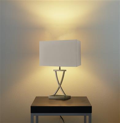 Club Table Lamp - Brass/Chrome