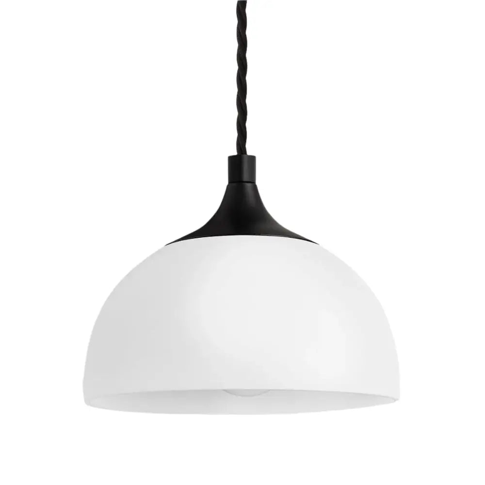 Chelsea Opal Glass Dome Pendant Light - 8 Inch