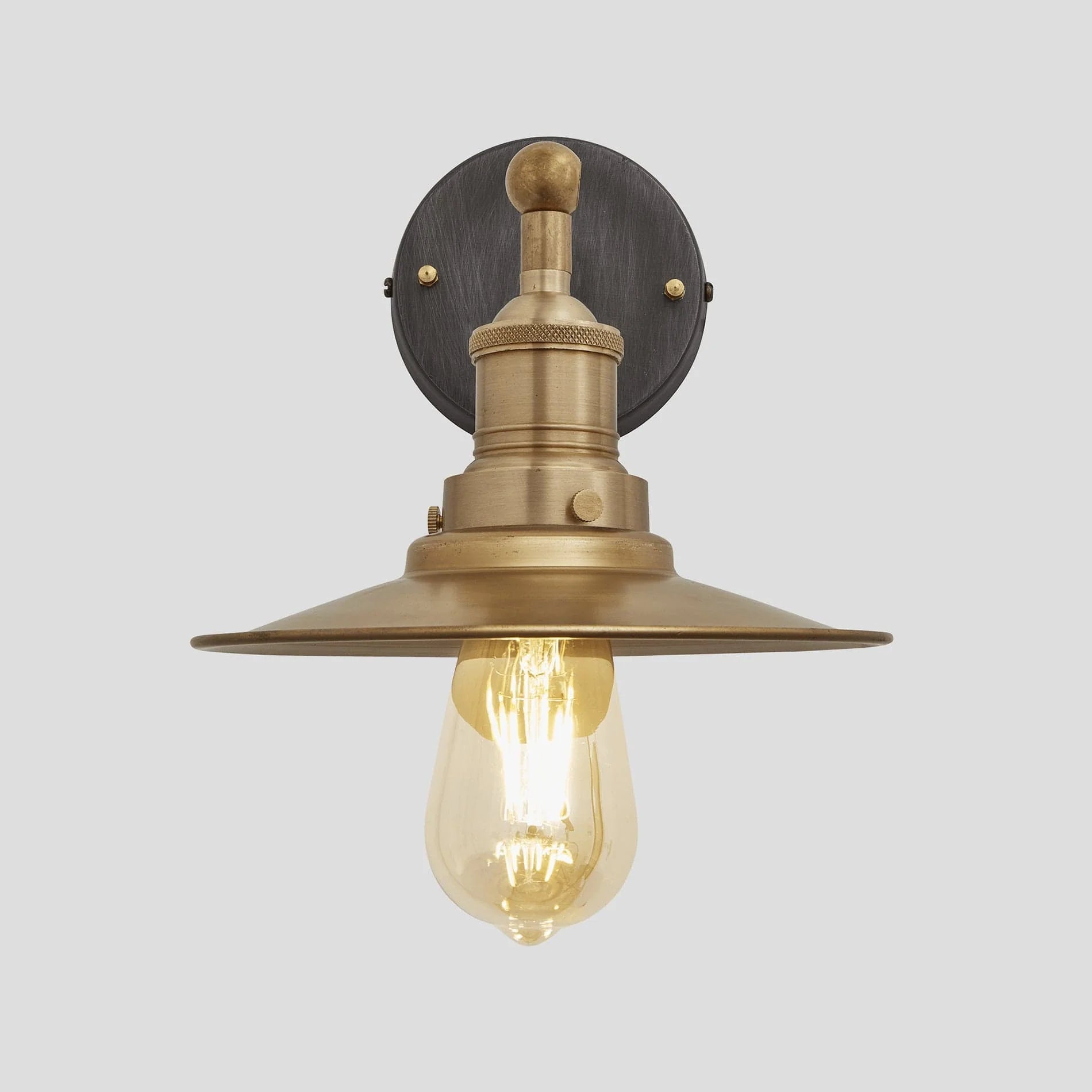 Brooklyn 8" Flat Outdoor Wall Light - Various Finishes