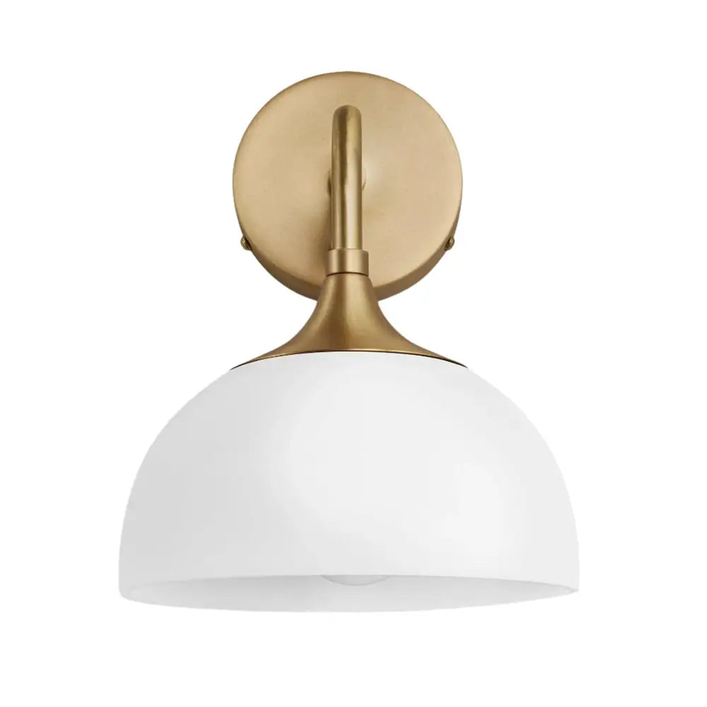 Chelsea Opal Glass Globe/Dome Wall Light  - Various Finishes