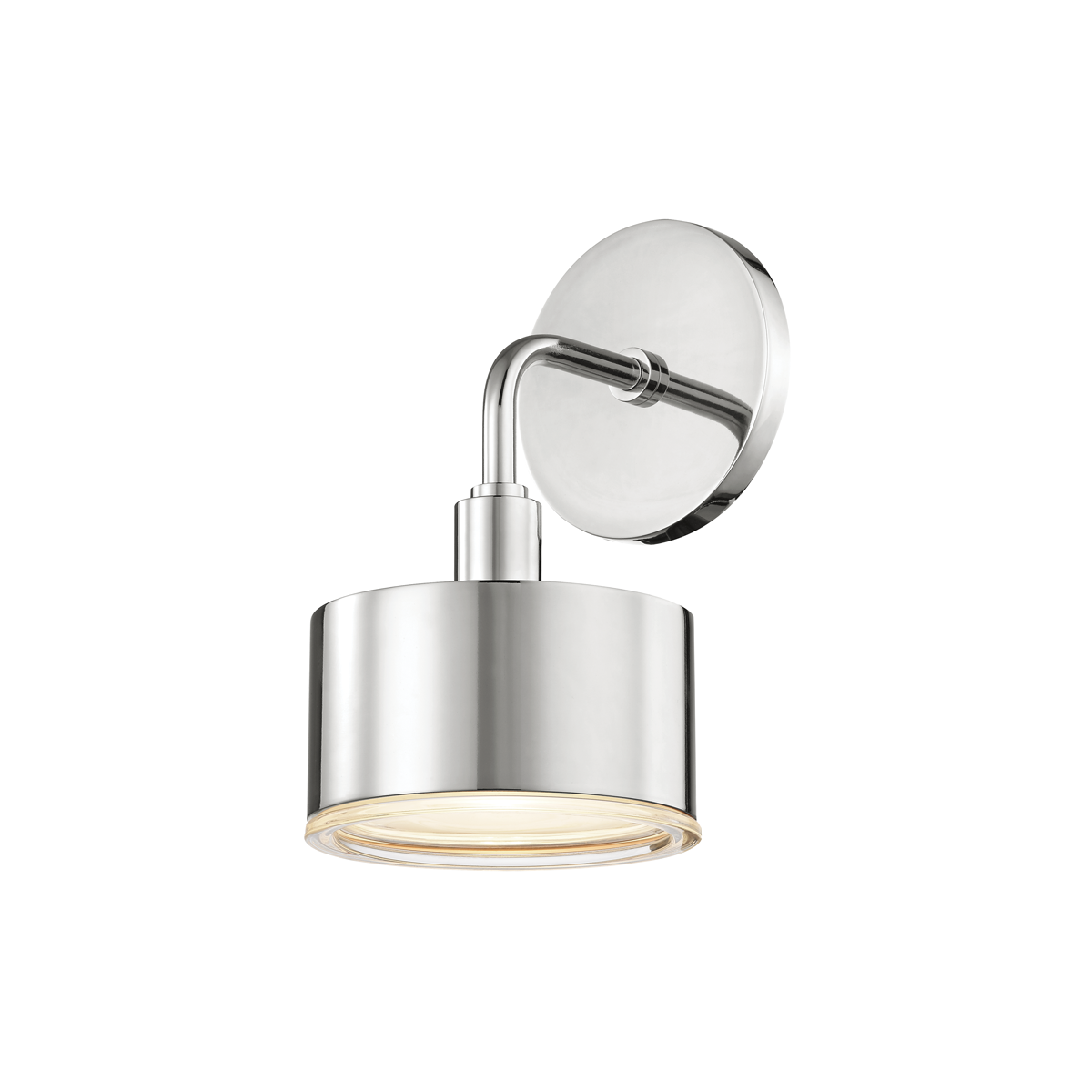 Nora 1Lt Wall Sconce- Aged Brass/ Polished Nickel