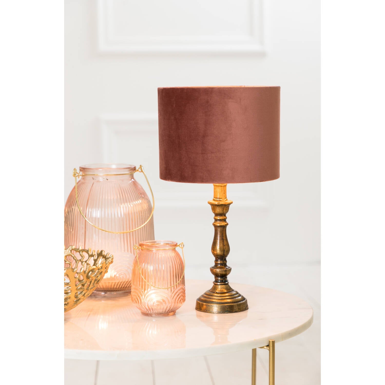 Helga Table Lamp Base Only- Raw Antique Bronze