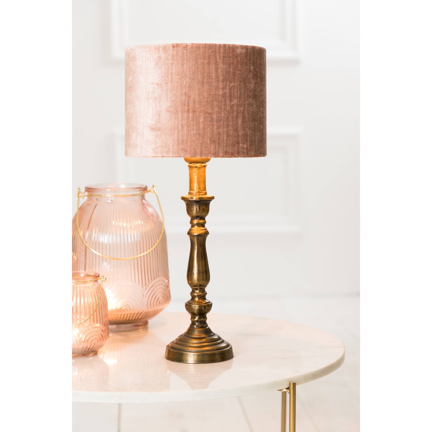 Helga Table Lamp Base Only- Raw Antique Bronze