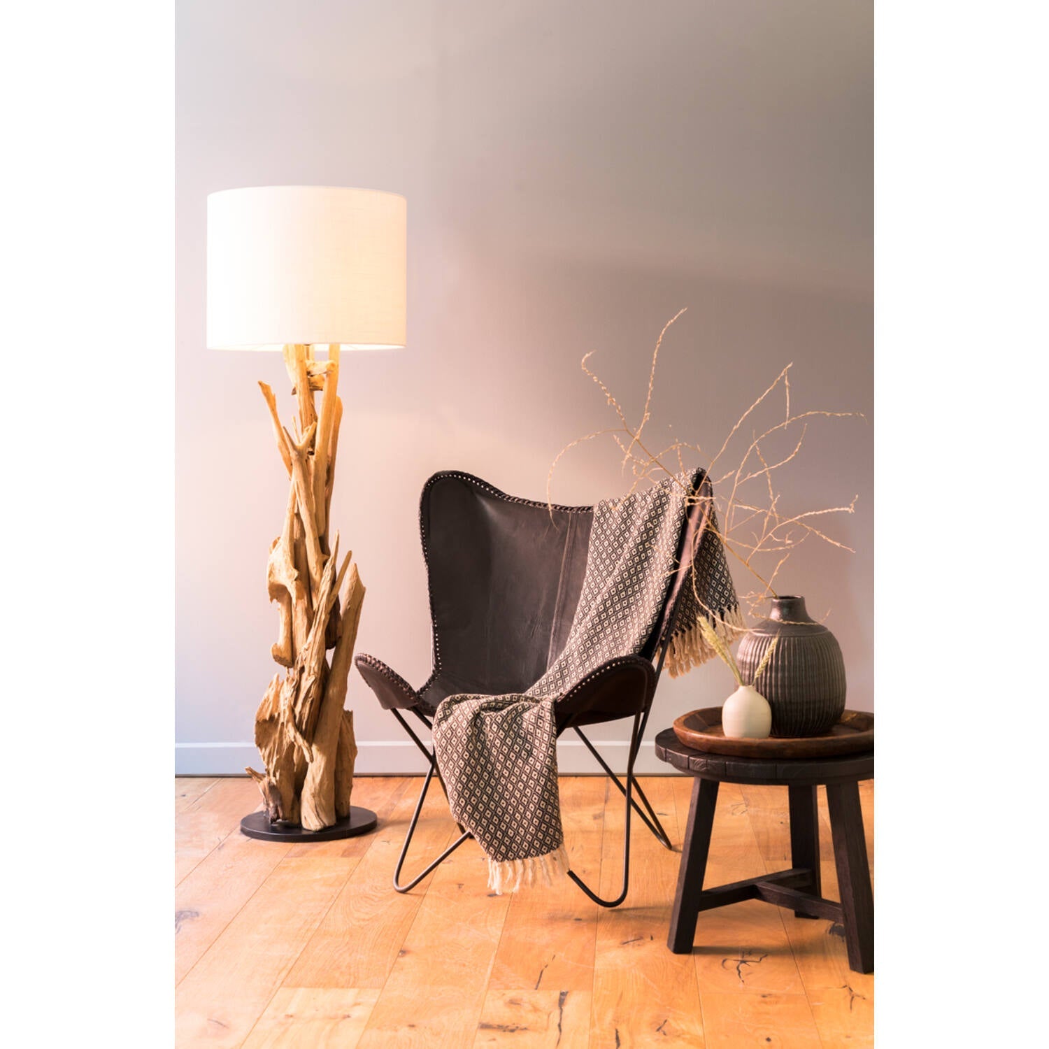 Vidin Wooden Floor Lamp