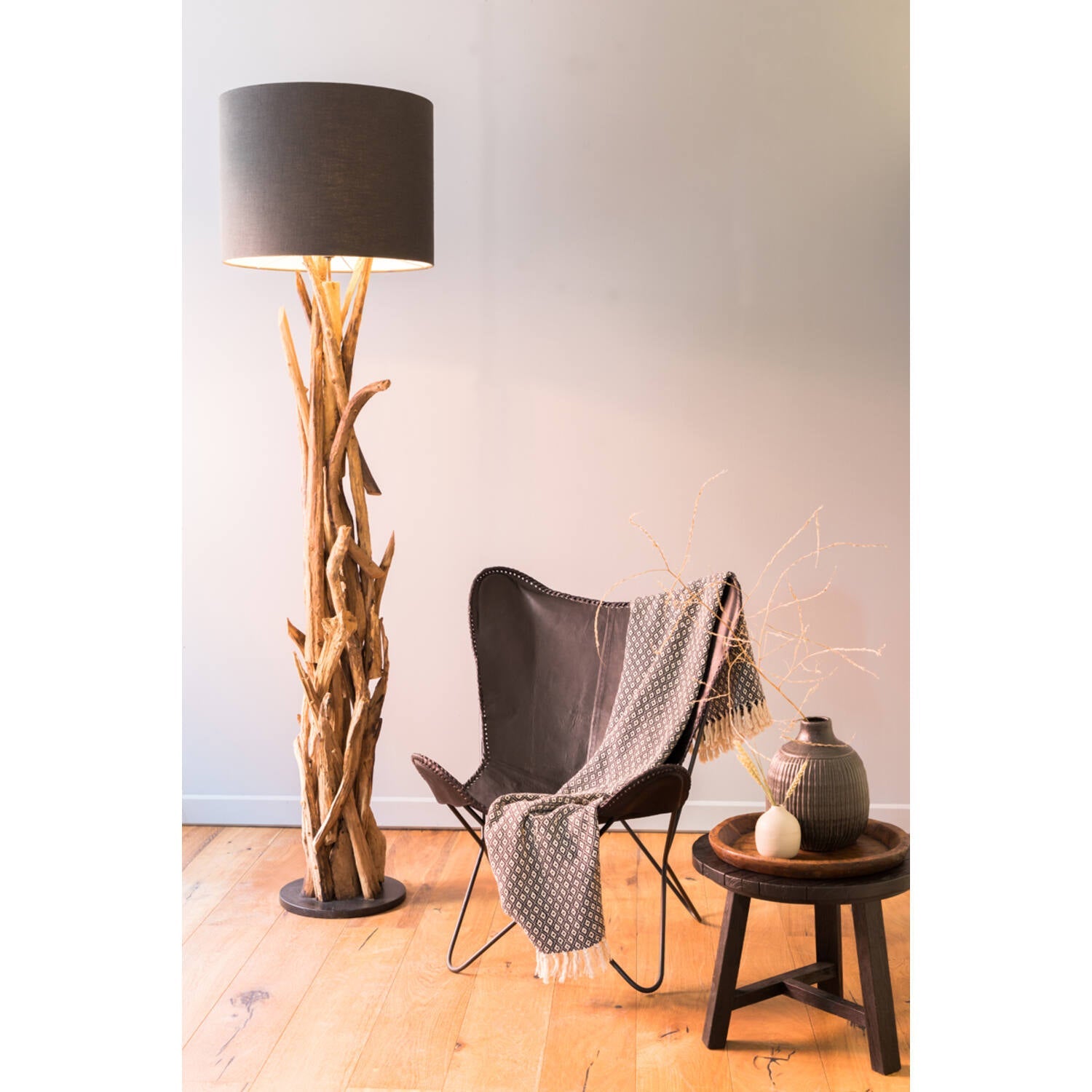 Vidin Wooden Floor Lamp