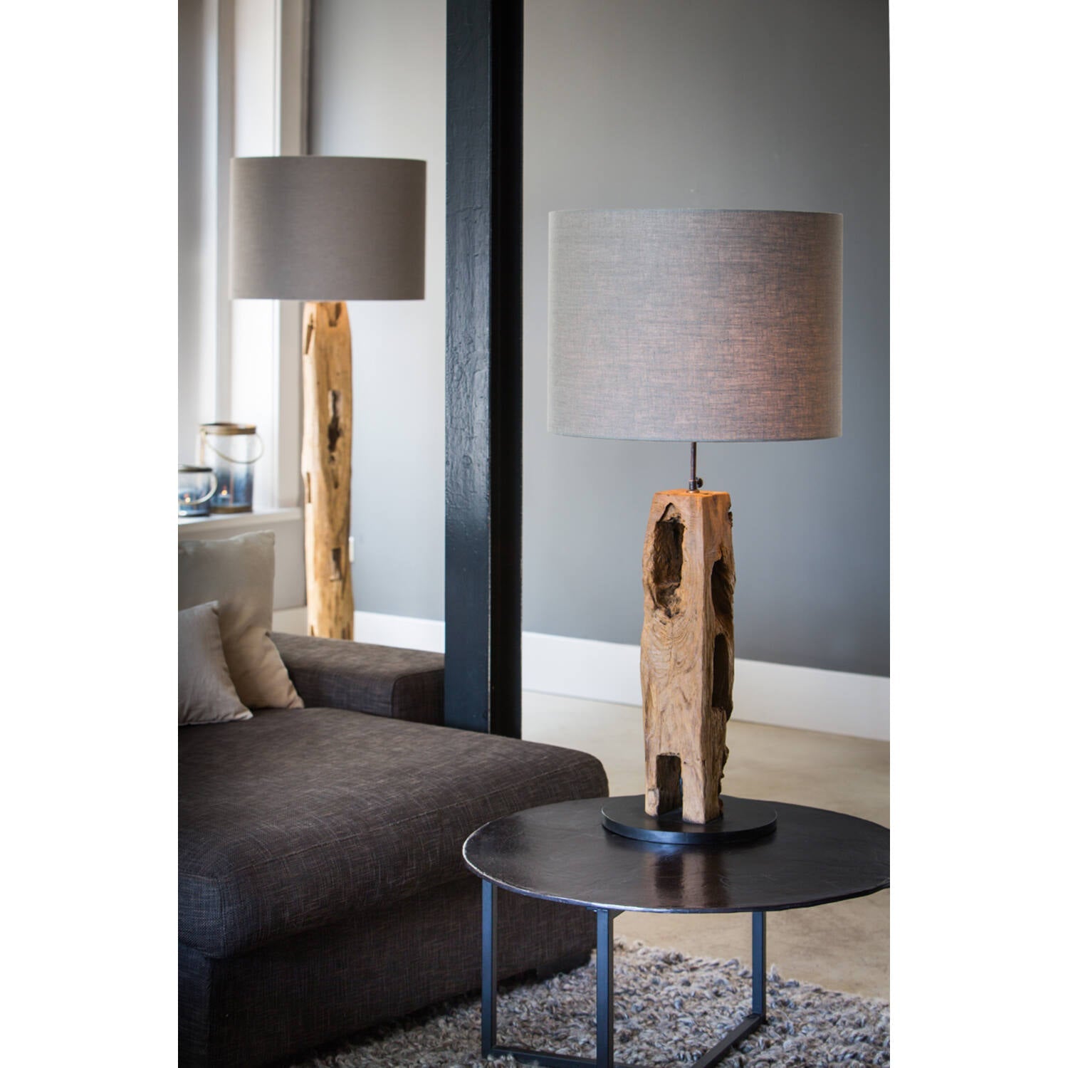 Karlovo Wooden Floor Lamp