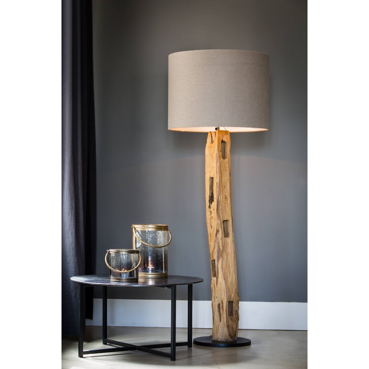 Karlovo Wooden Floor Lamp