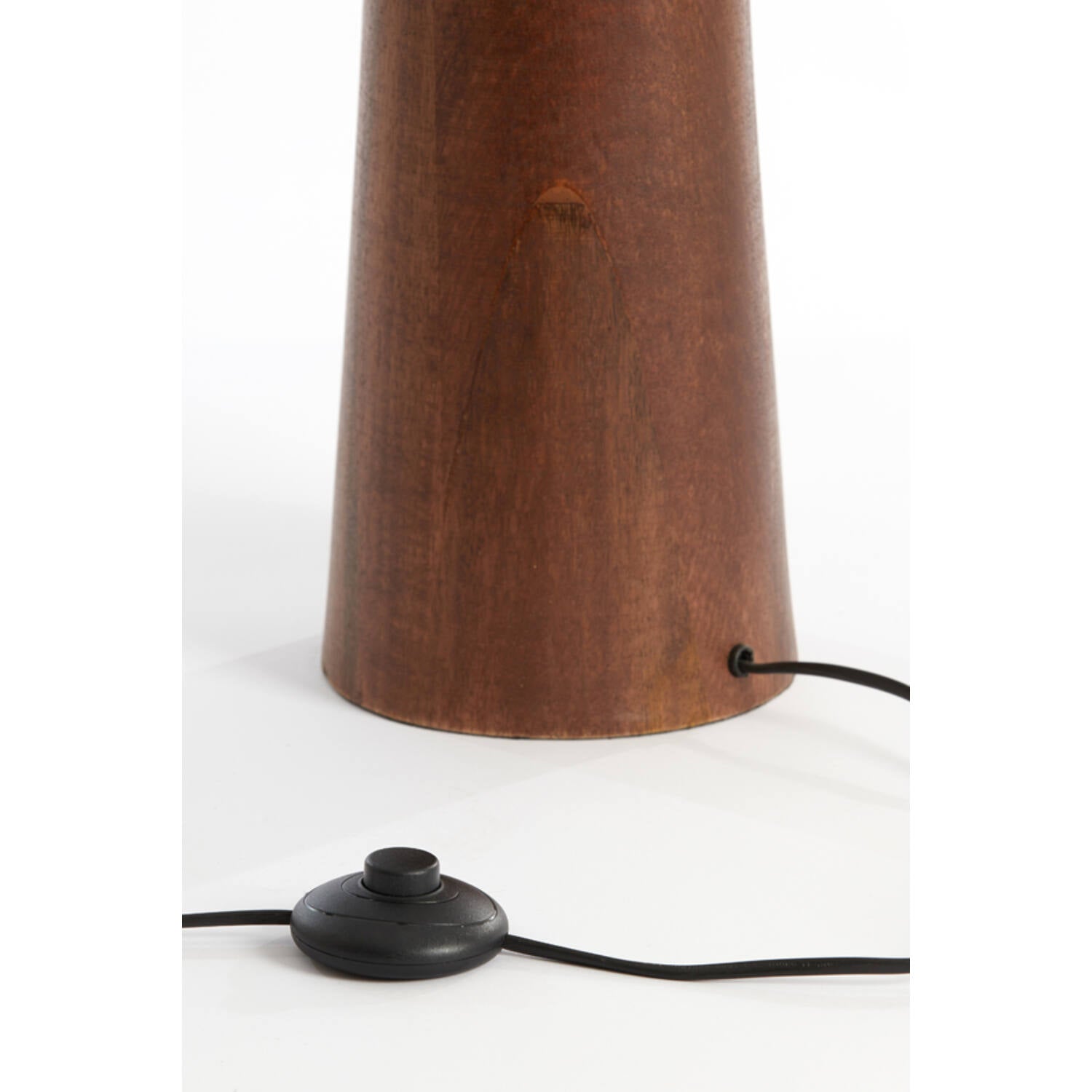 Festina Modern Wooden Floor Lamp -Dark/Light Brown