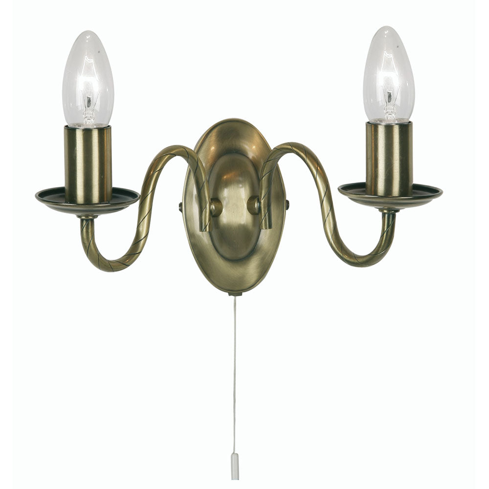Nador 1/2 Wall Light- Antique Brass/ Gold Finishes