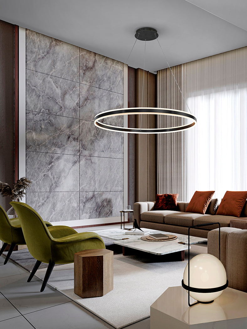 Helia LED Ceiling Pendant - Gold/Silver/Matt Black