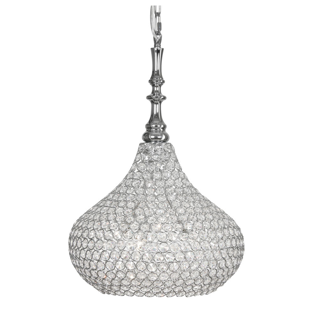 Santi 4 Lt Crystal Ceiling Light - Chrome Finish