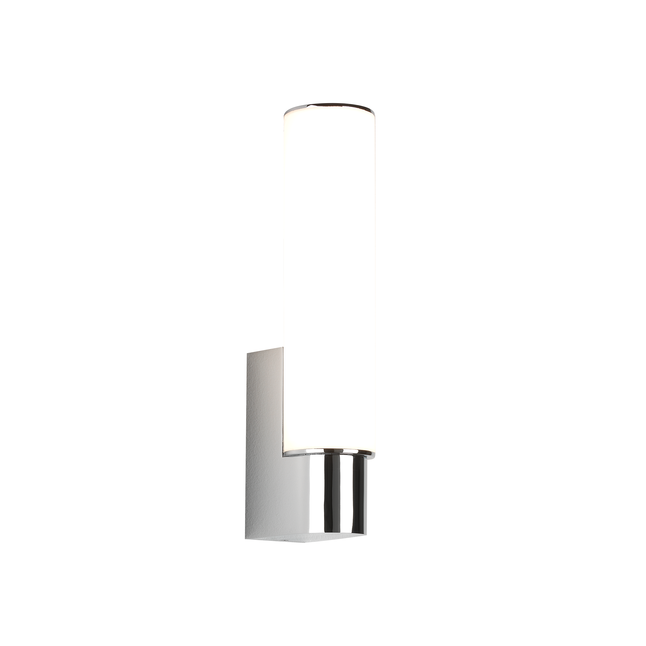 Kyoto LED Bathroom Wall Light- Matt Black/ Polished Chrome
