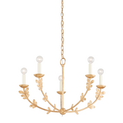 Florian 5/6Lt Chandelier - Gold Leaf