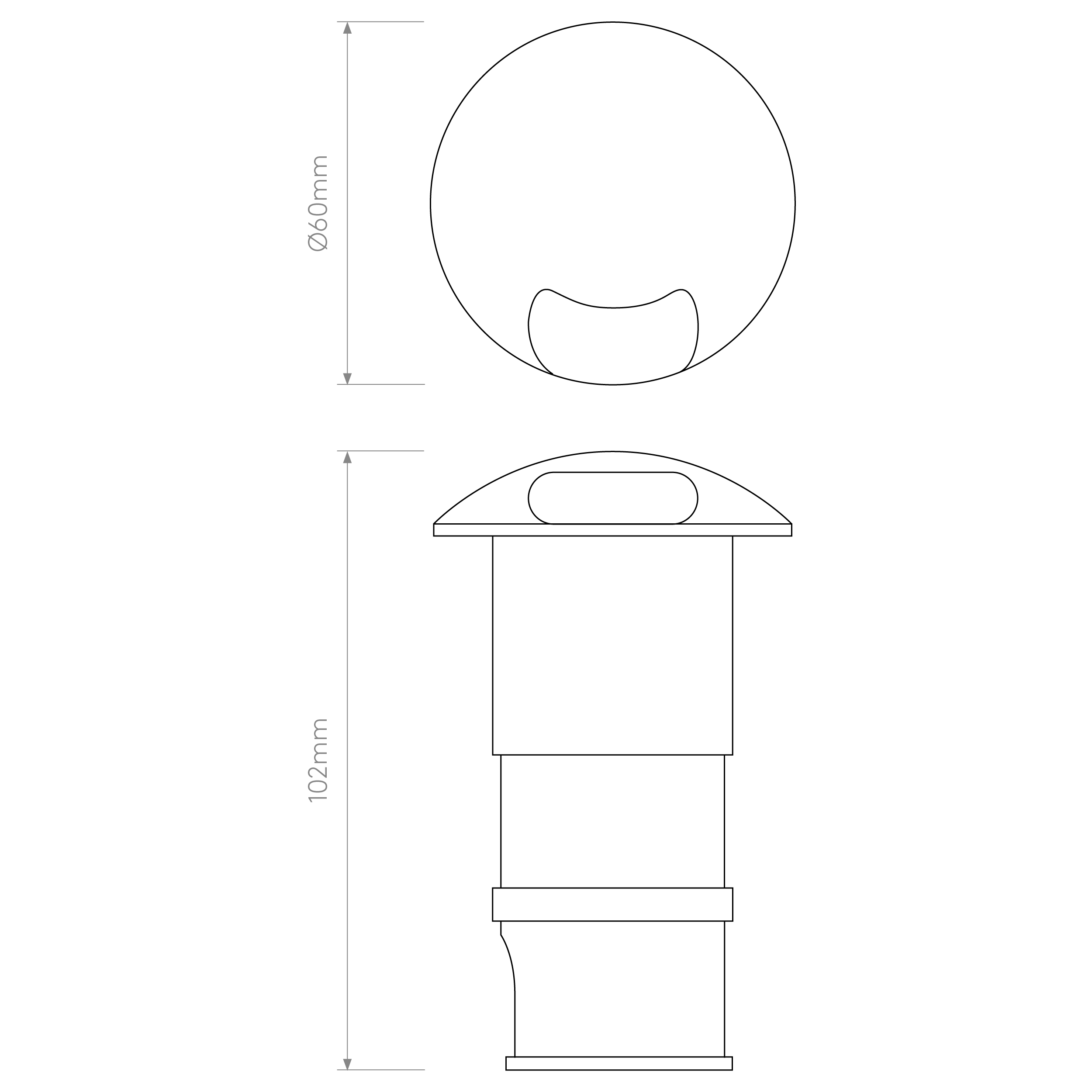 Beam One/Two Integrated LED IP67 Recessed Wall Light - Matt Painted Silver Finish