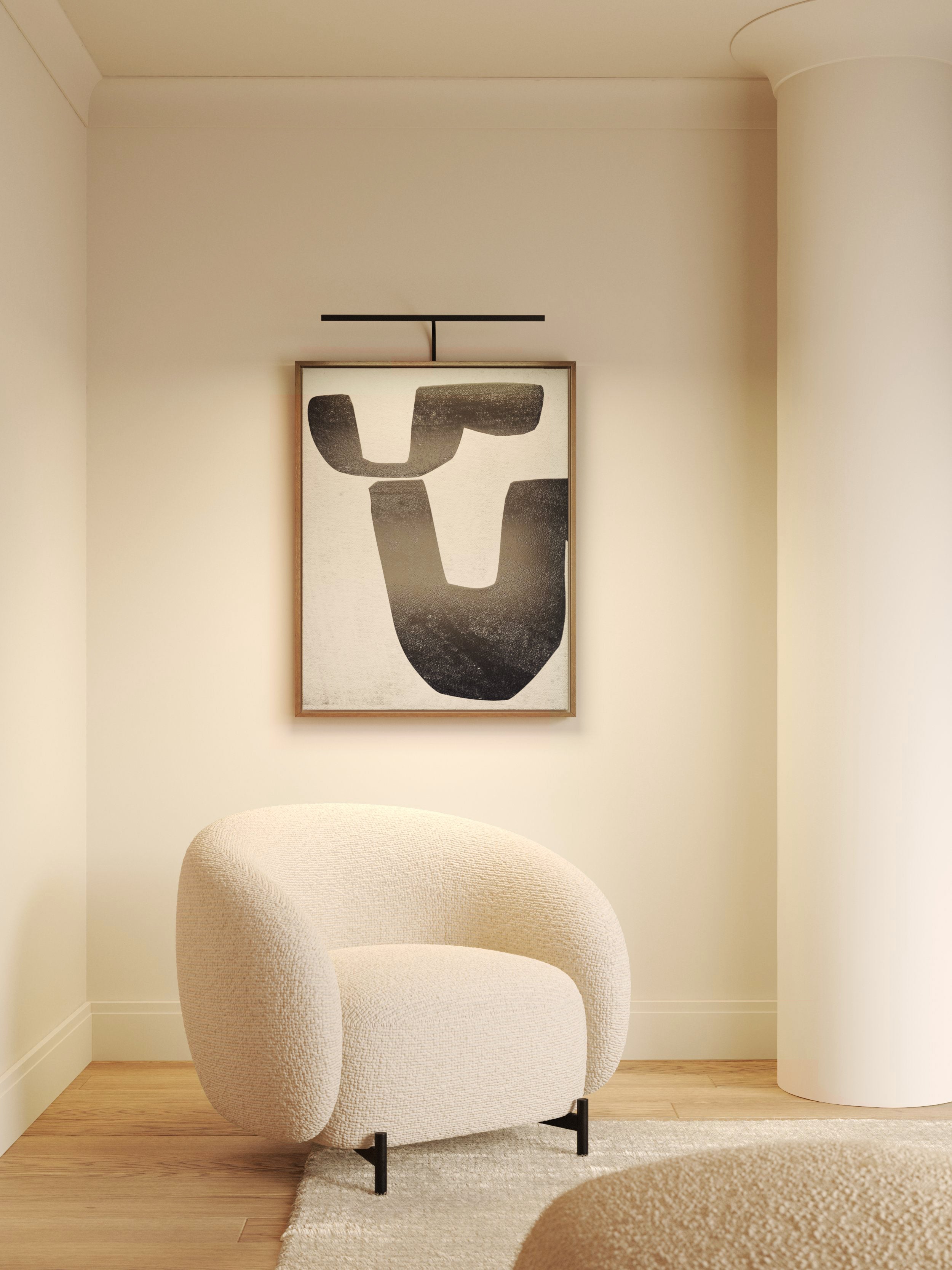 Mondrian 400/600 Frame Mounted LED Picture Lights- Bronze/ Matt Black