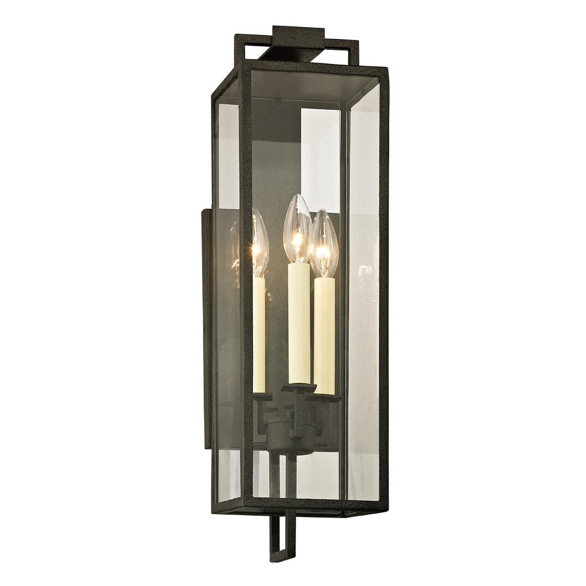 Beckham 3Lt Outdoor Wall Light - Forged Iron