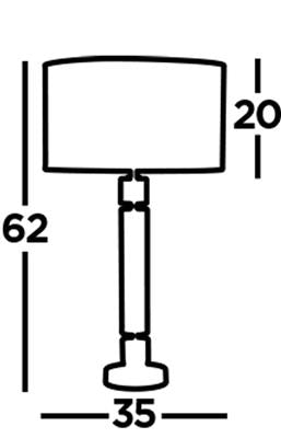 Kylie Table Lamp - Chrome