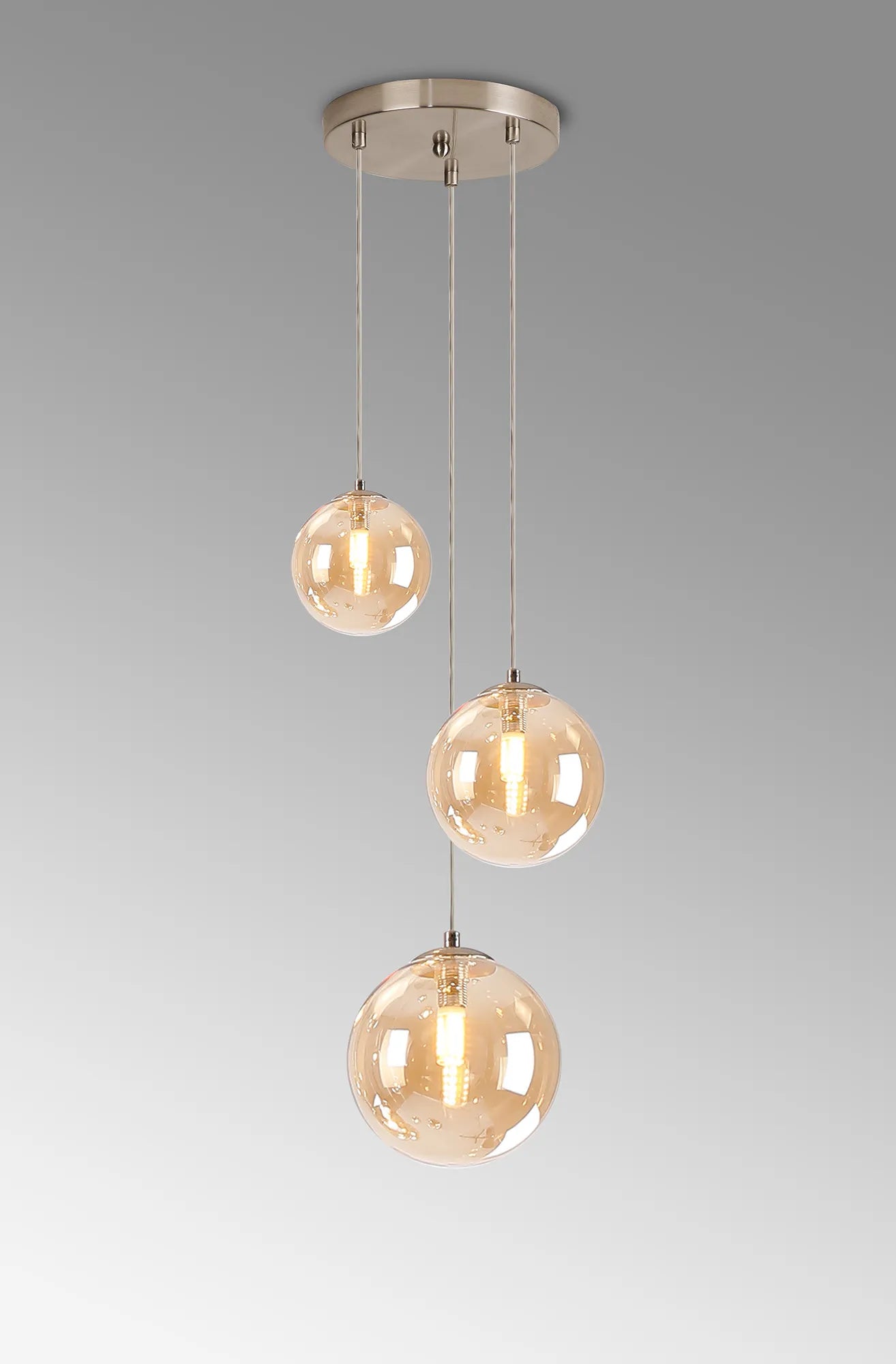 Seville 31cm Round Pendant, 3 x G9