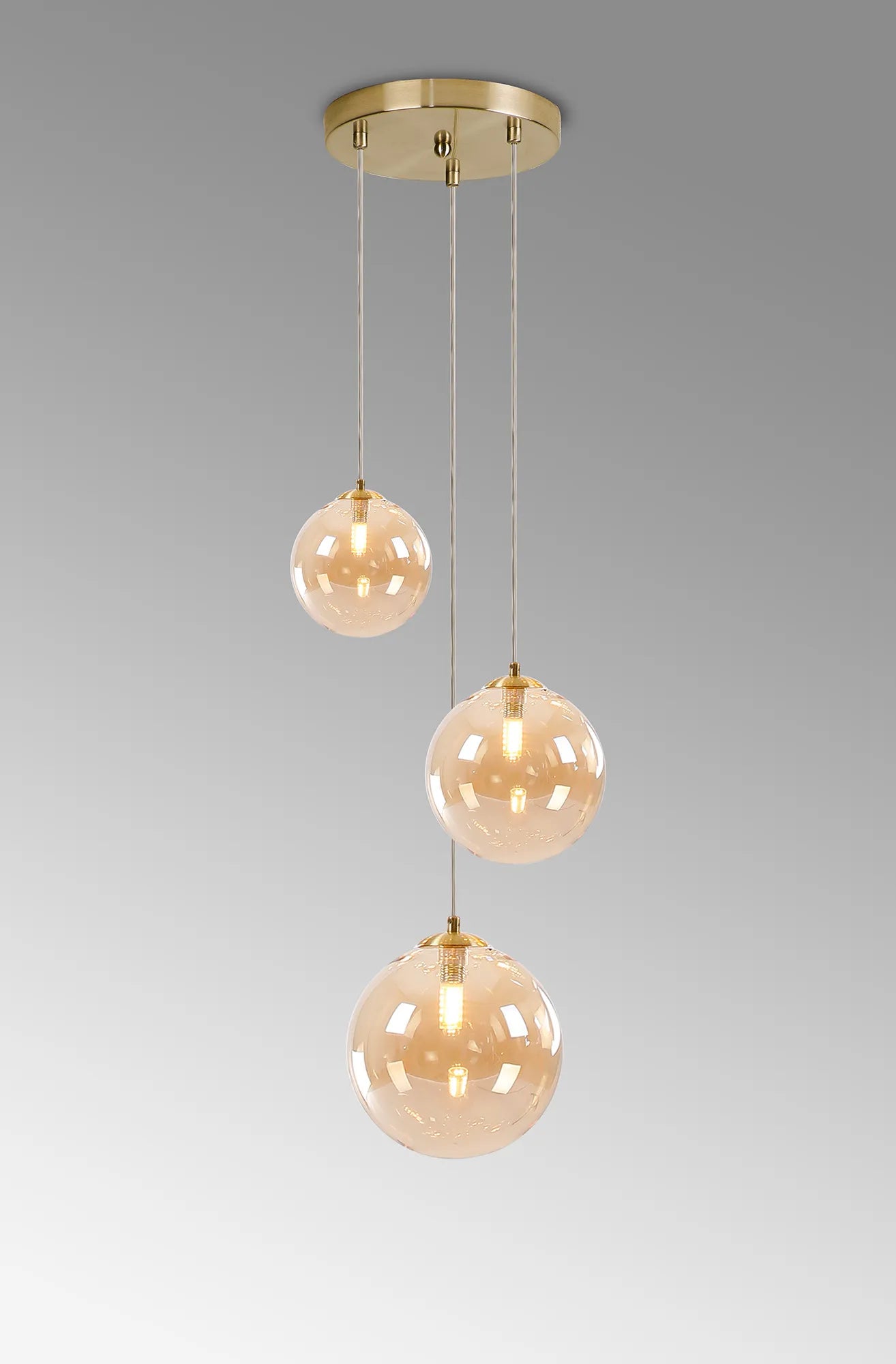 Seville 31cm Round Pendant, 3 x G9