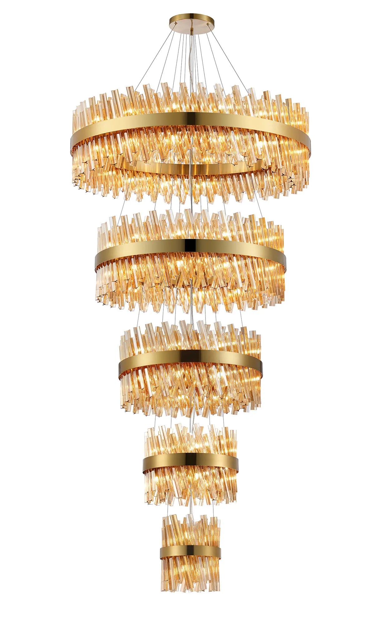 Bellina 5 Tier Chandelier- Various Finishes