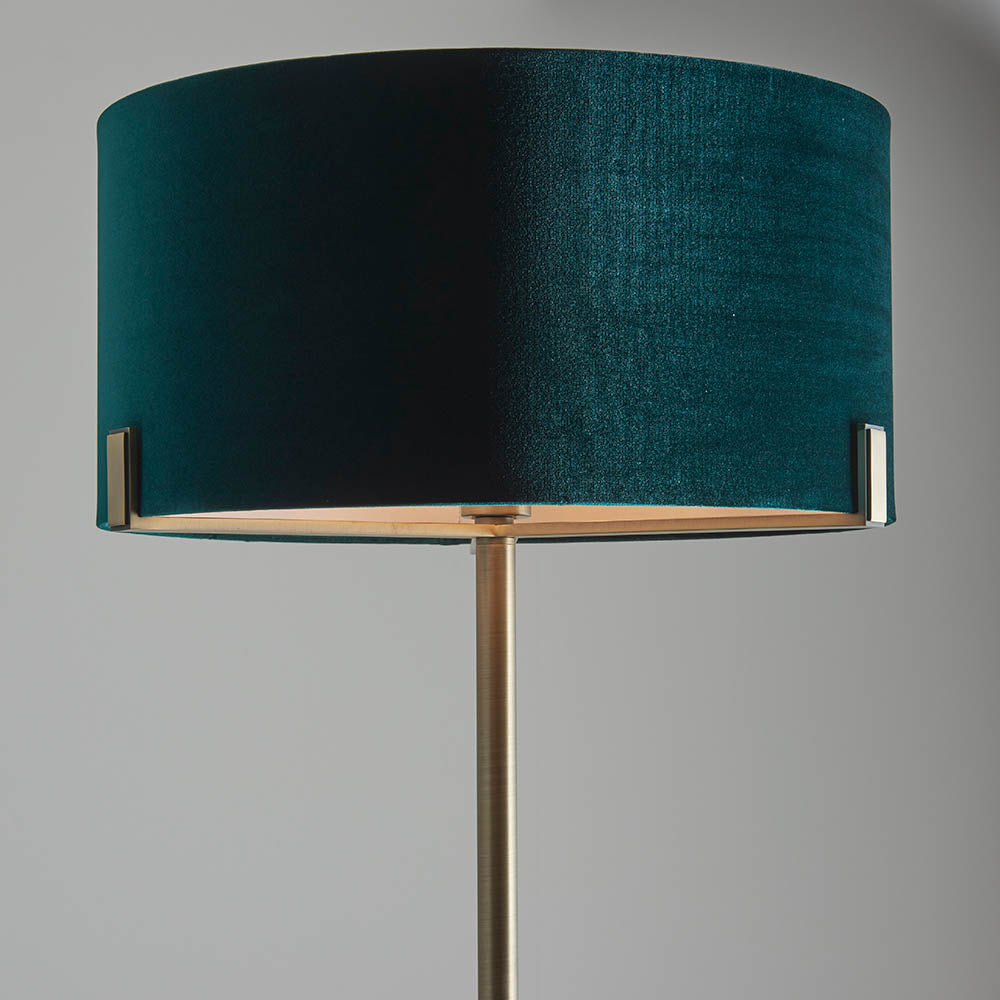 Marriott Floor Lamp Antique Brass/Brushed Bronze E27