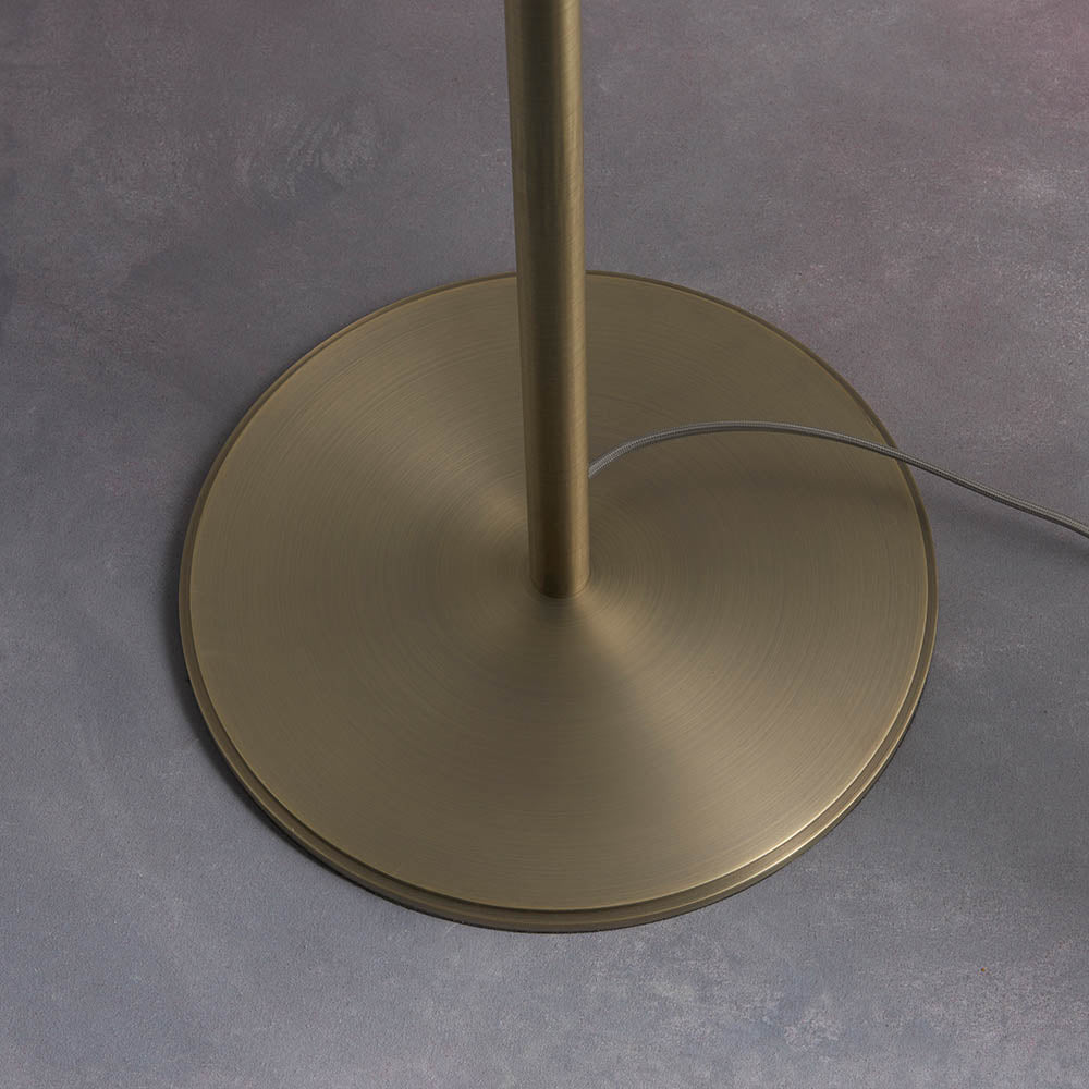 Marriott Floor Lamp Antique Brass/Brushed Bronze E27