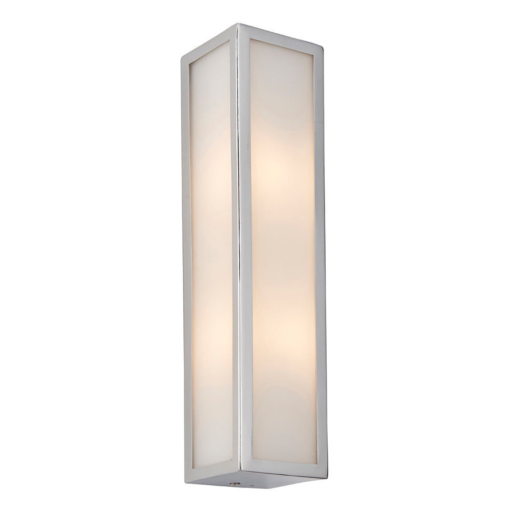 Ithaca 1/2Lt Bathroom Wall Light IP44 - Frosted/Ribbed