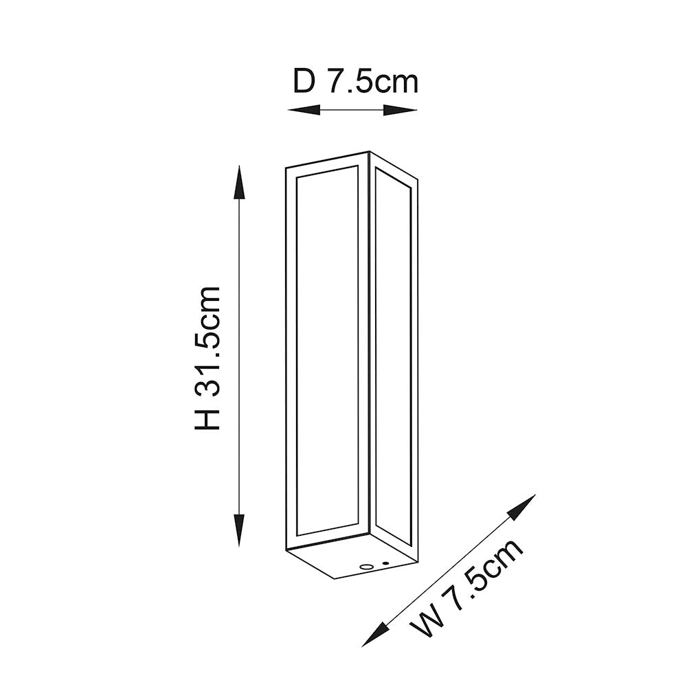 Ithaca 1/2Lt Bathroom Wall Light IP44 - Frosted/Ribbed