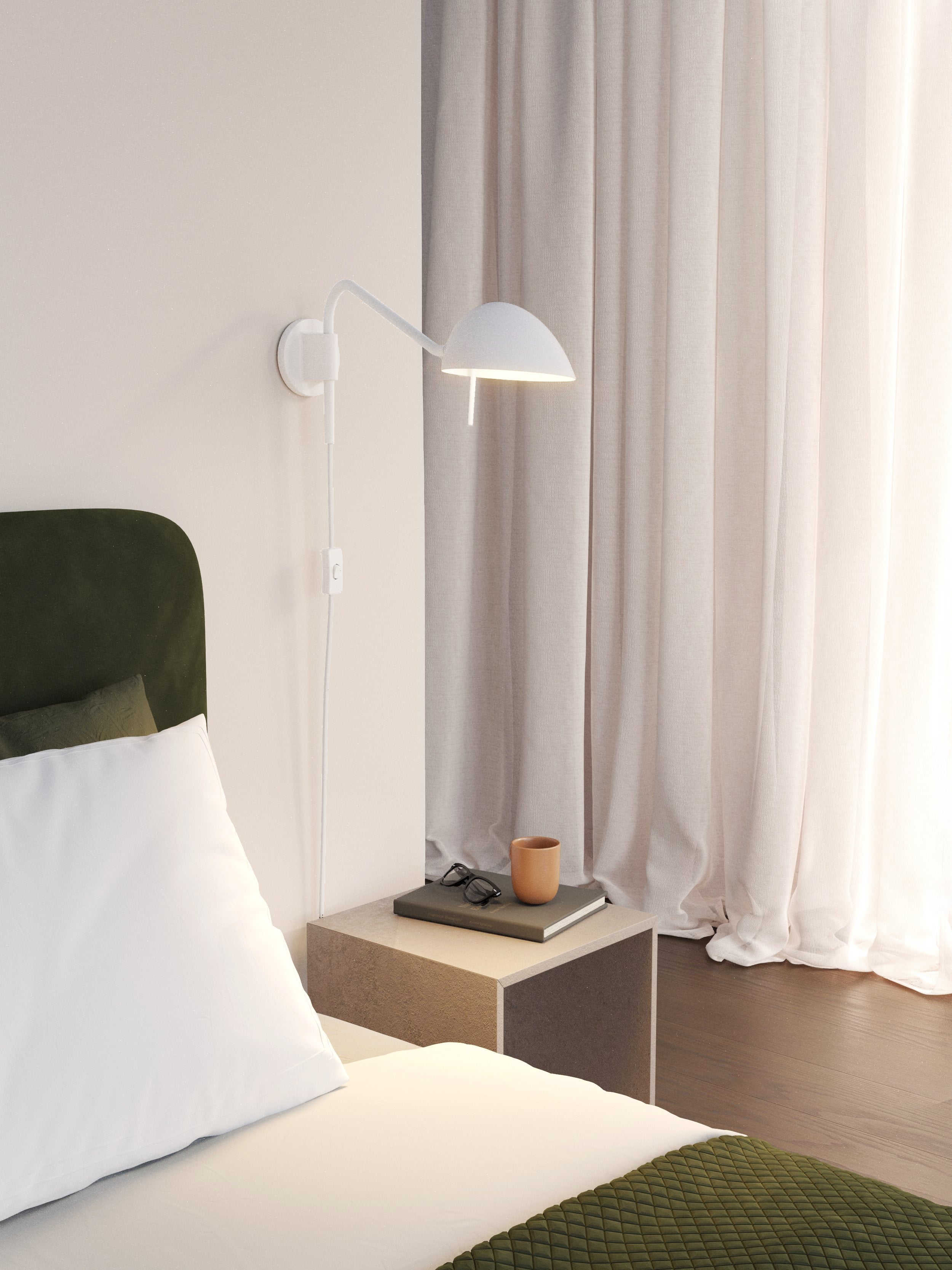 Serge Plug-In Task Light - White/Black