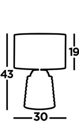 Liana Table Lamps - Cement Base