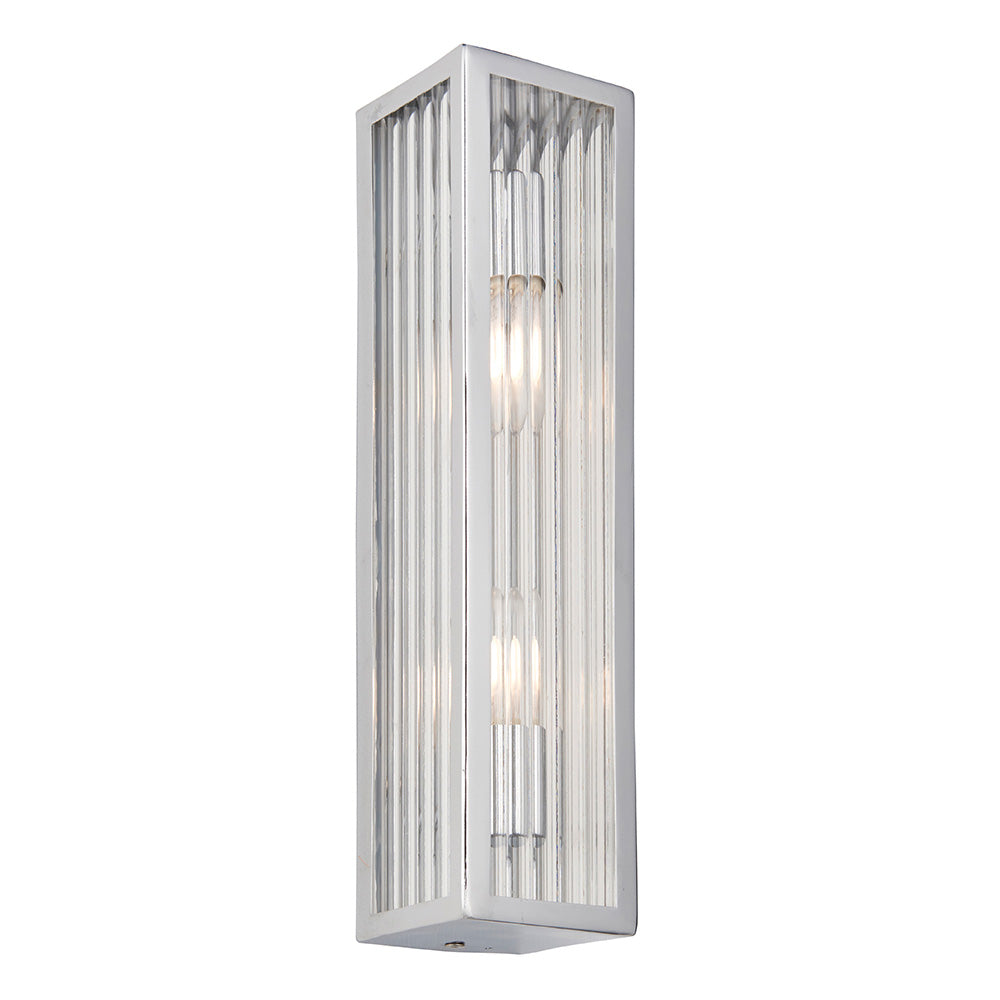 Ithaca Bathroom Wall Light IP44 - Ribbed Promotional Offer