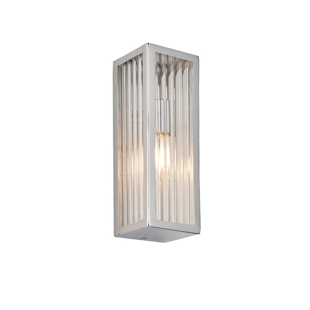 Ithaca 1/2Lt Bathroom Wall Light IP44 - Frosted/Ribbed